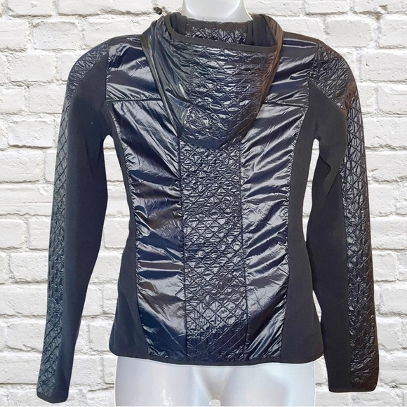 Abercrombie & Fitch Fleece and Nylon Zip-up Hoodie Jacket - Picture 2 of 4